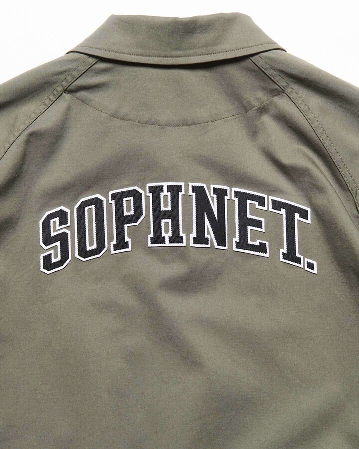 STRETCH TWILL COACH JACKET,KHAKI, medium image number 3