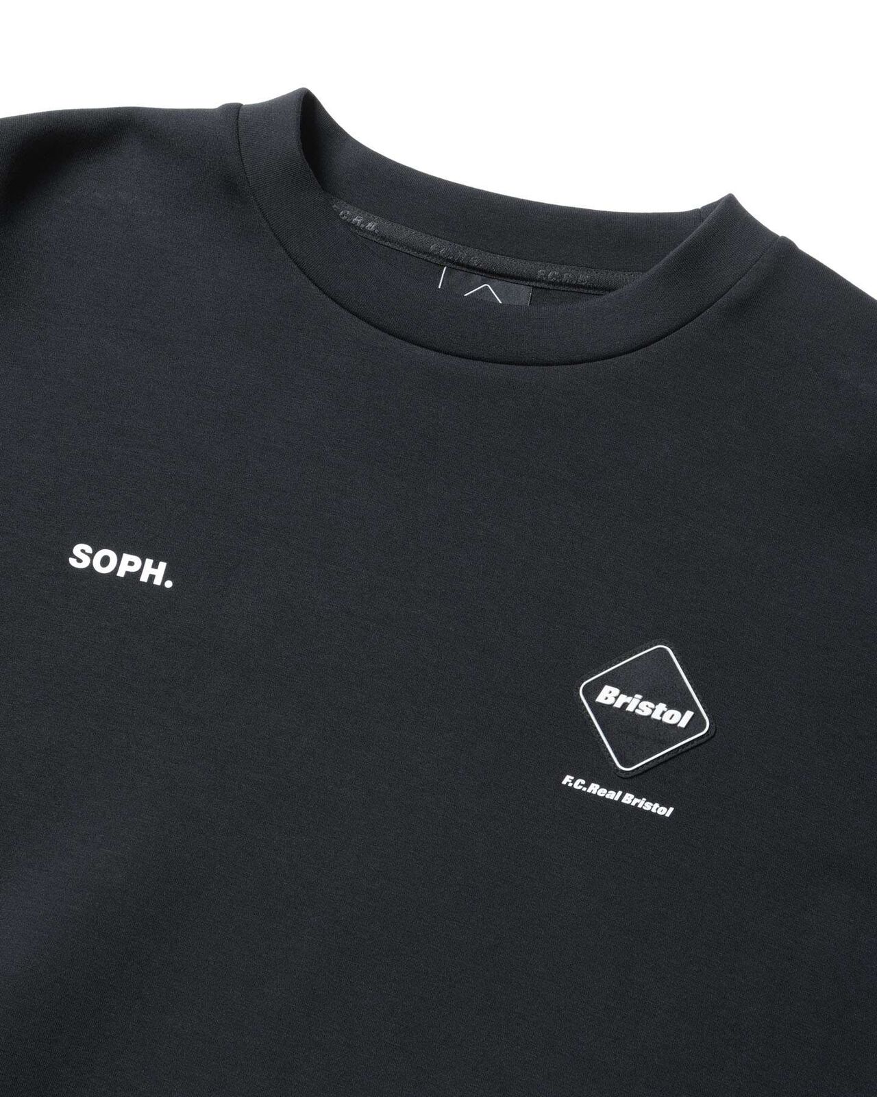 TECH SWEAT S/S CREWNECK TOP,BLACK, large image number 2