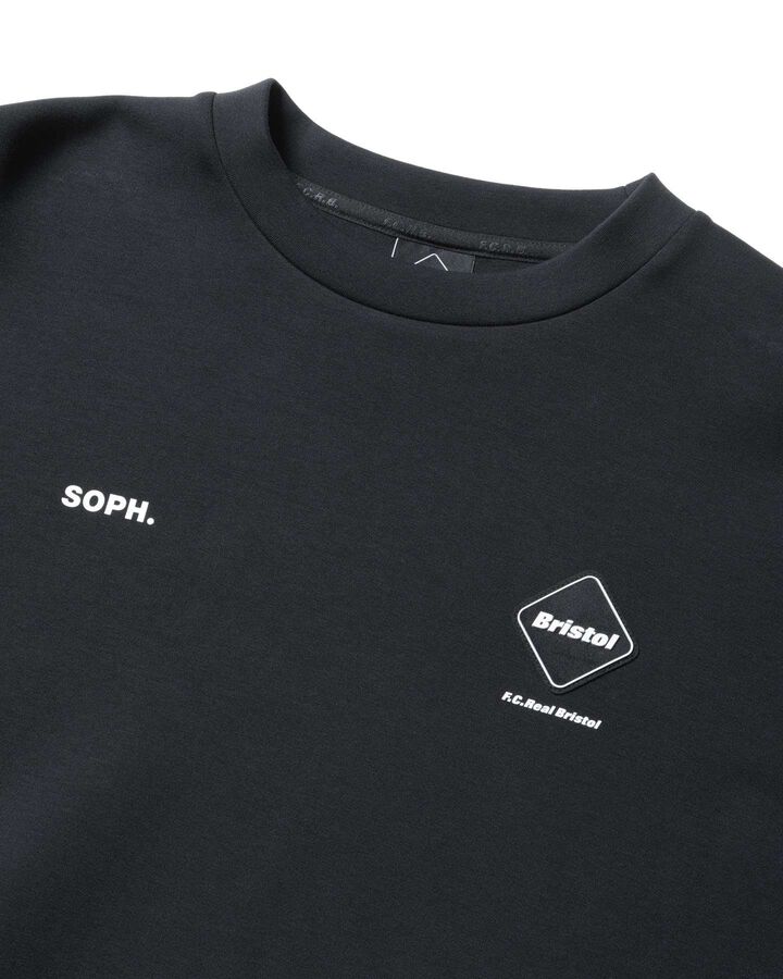 TECH SWEAT S/S CREWNECK TOP,BLACK, medium image number 2