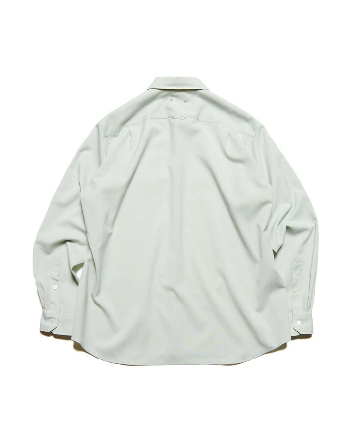 HIGH-TWIST POPLIN RELAX-FIT SHIRT,LIGHT GREEN, medium image number 1