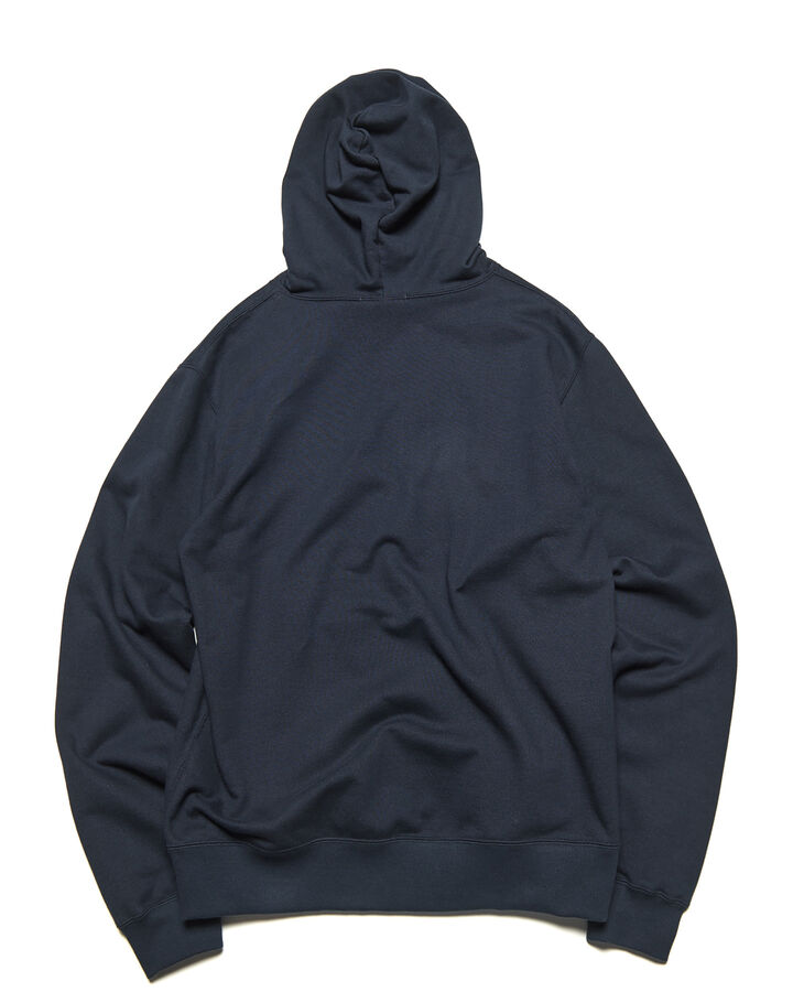 STAR PRINT CHECK LINING SWEAT HOODIE,NAVY, medium image number 1