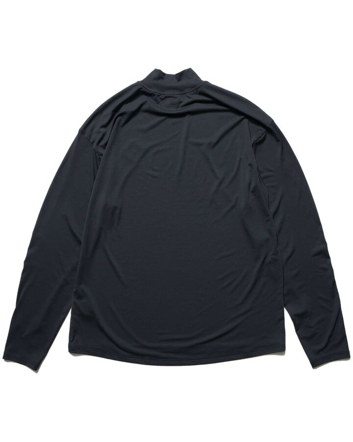 L/S MOCKNECK TOP,BLACK, medium image number 1