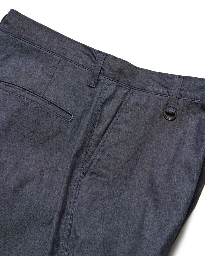 STRETCH DENIM TAPERED CROPPED PANTS,INDIGO, medium image number 2