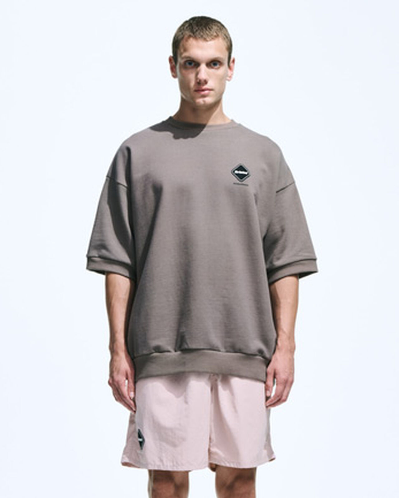S/S CREWNECK BAGGY SWEAT,KHAKI, large image number 4