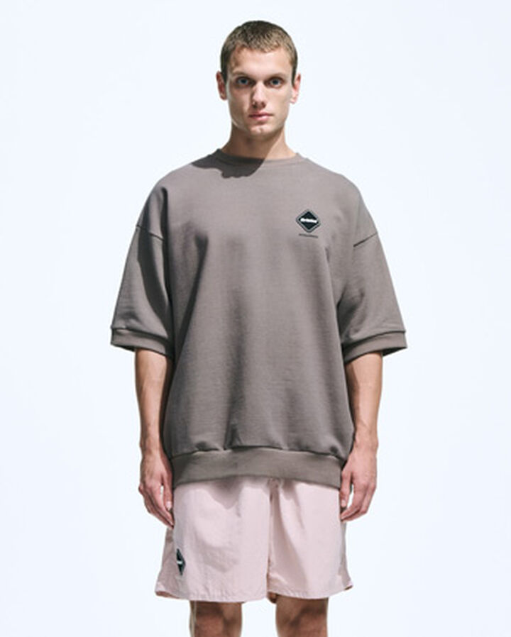 S/S CREWNECK BAGGY SWEAT,KHAKI, medium image number 4