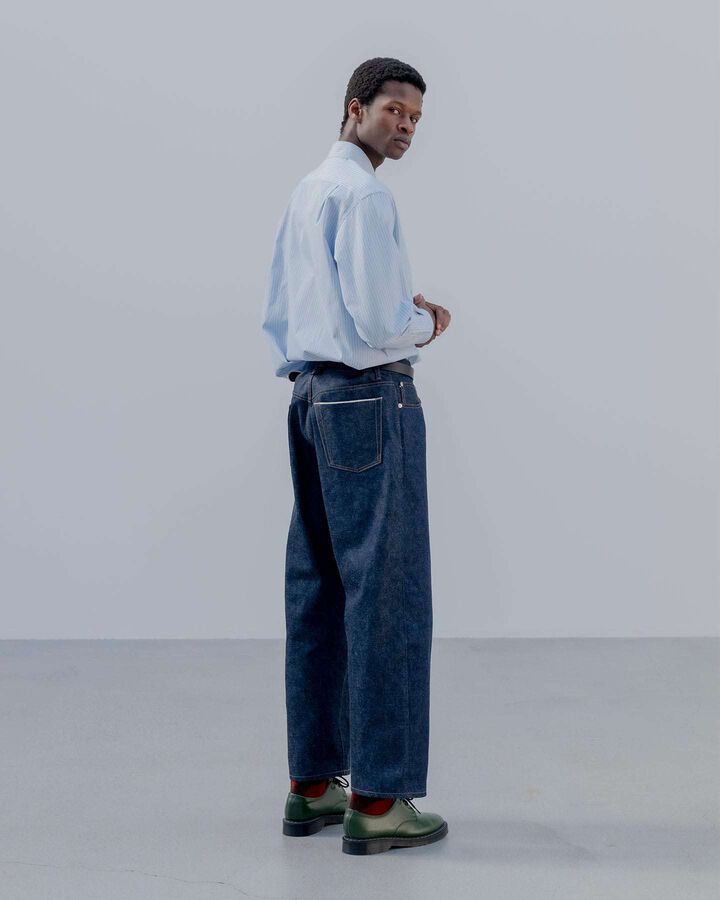 RIGID DENIM REGULAR-FIT JEANS,INDIGO, medium image number 8