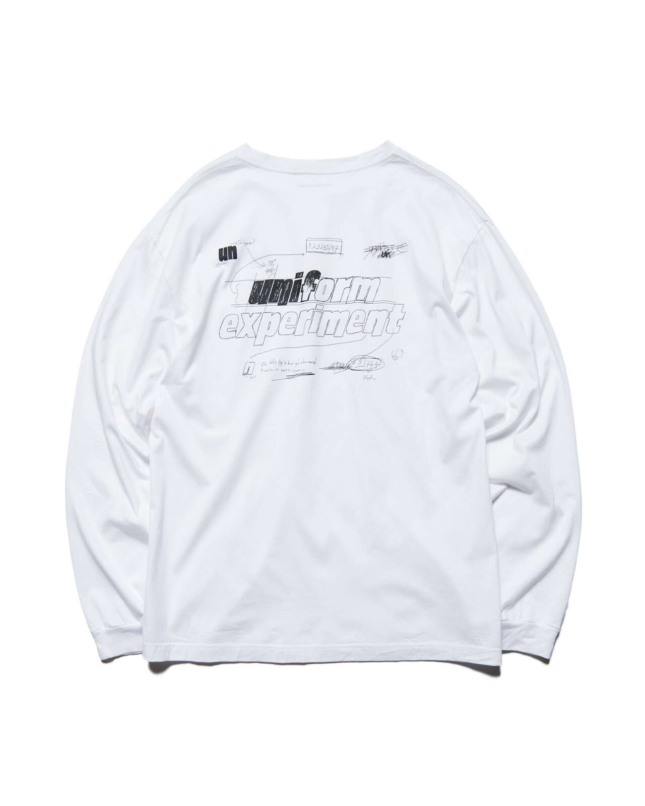 IN-PROCESS PRINT L/S TEE,WHITE, large image number 0