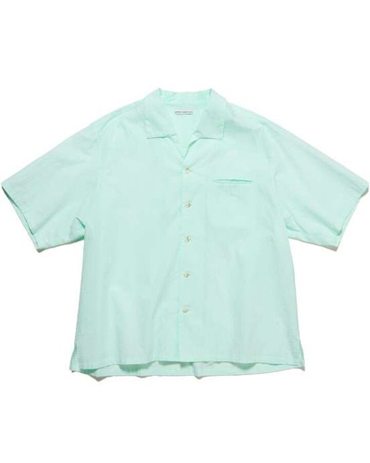 S/S ITALIAN COLLAR SHIRT,LIGHT BLUE, medium