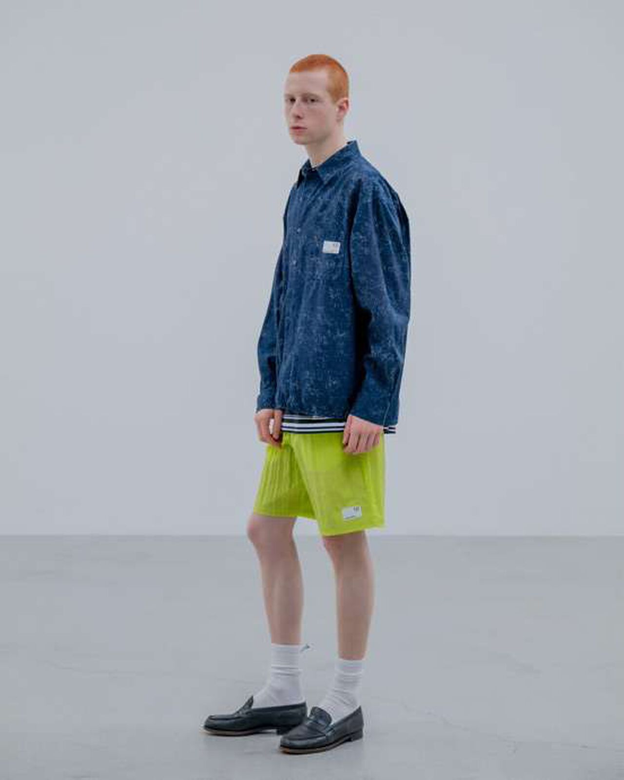 CRYSTAL NYLON EASY SHORTS,YELLOW, large image number 8