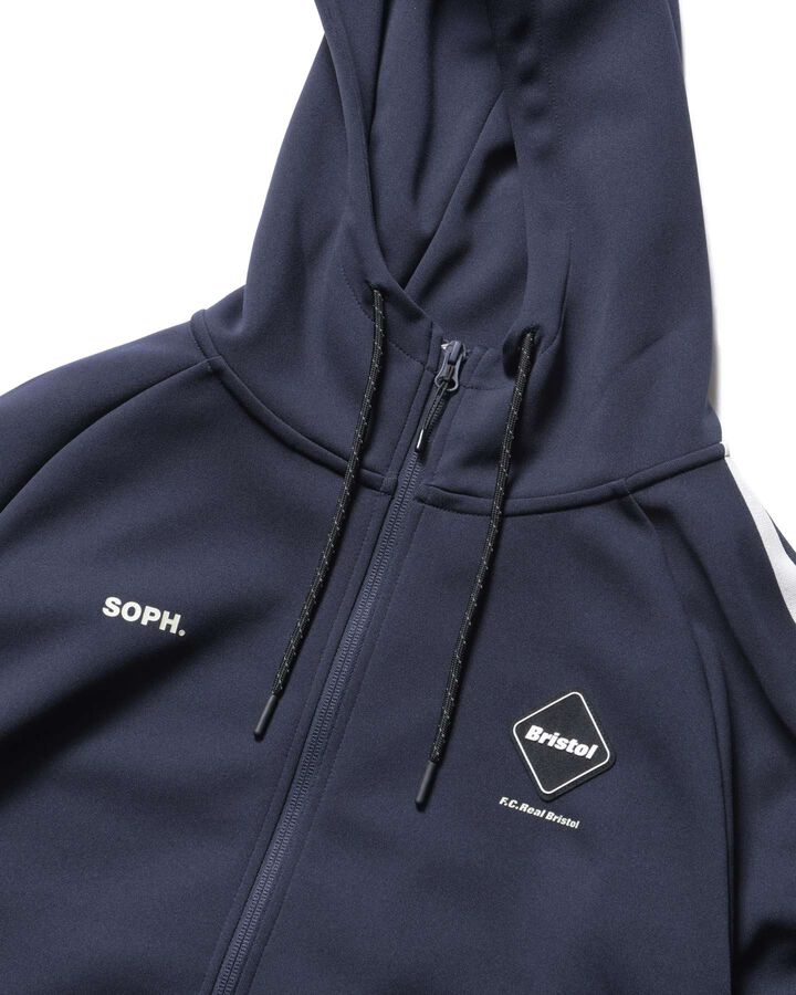 TRAINING TRACK ZIP-UP HOODIE,NAVY, medium image number 2