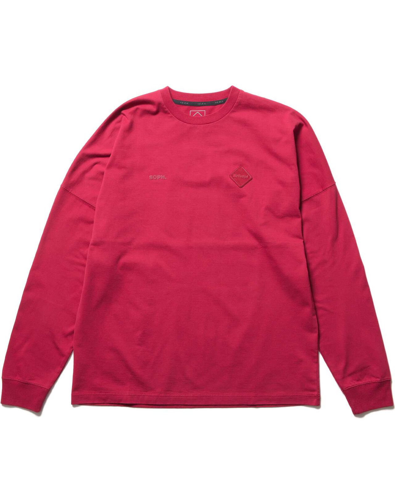 CUT-OFF LOGO L/S TEE,RED, large image number 0