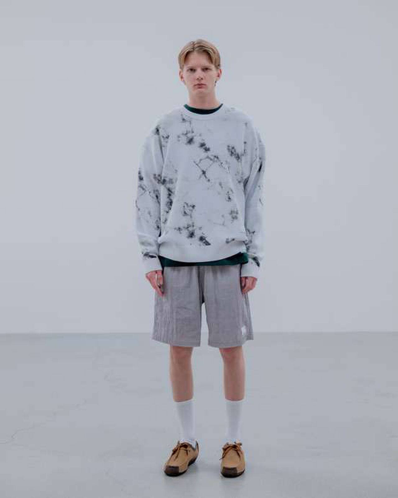 MARBLE JACQUARD KNIT,WHITE, large image number 5