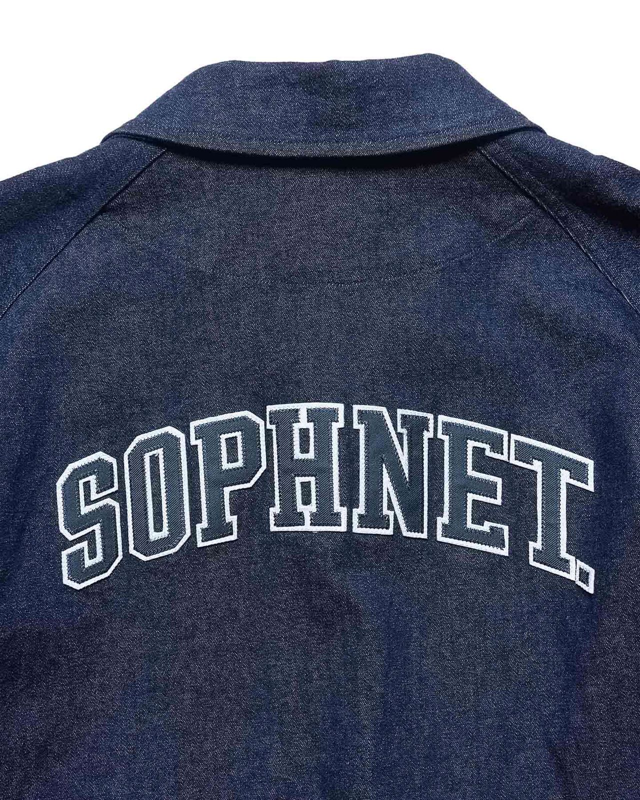 STRETCH TWILL COACH JACKET,INDIGO, large image number 3