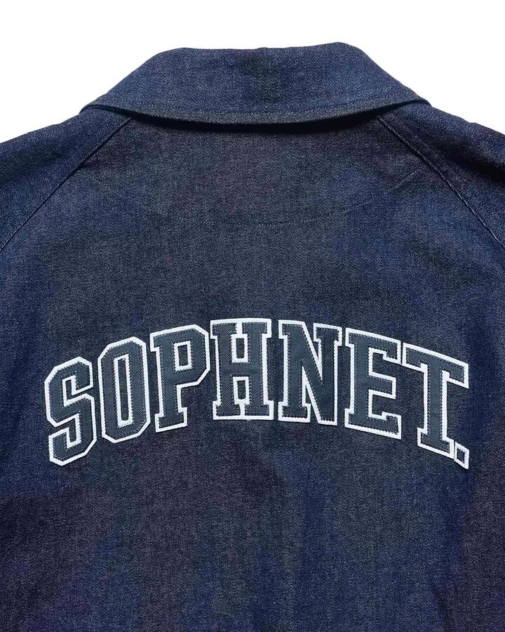 STRETCH TWILL COACH JACKET,INDIGO, medium image number 3