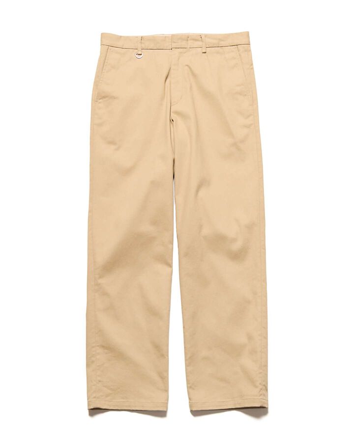 STRETCH TWILL CLASSIC SLACKS,BEIGE, medium