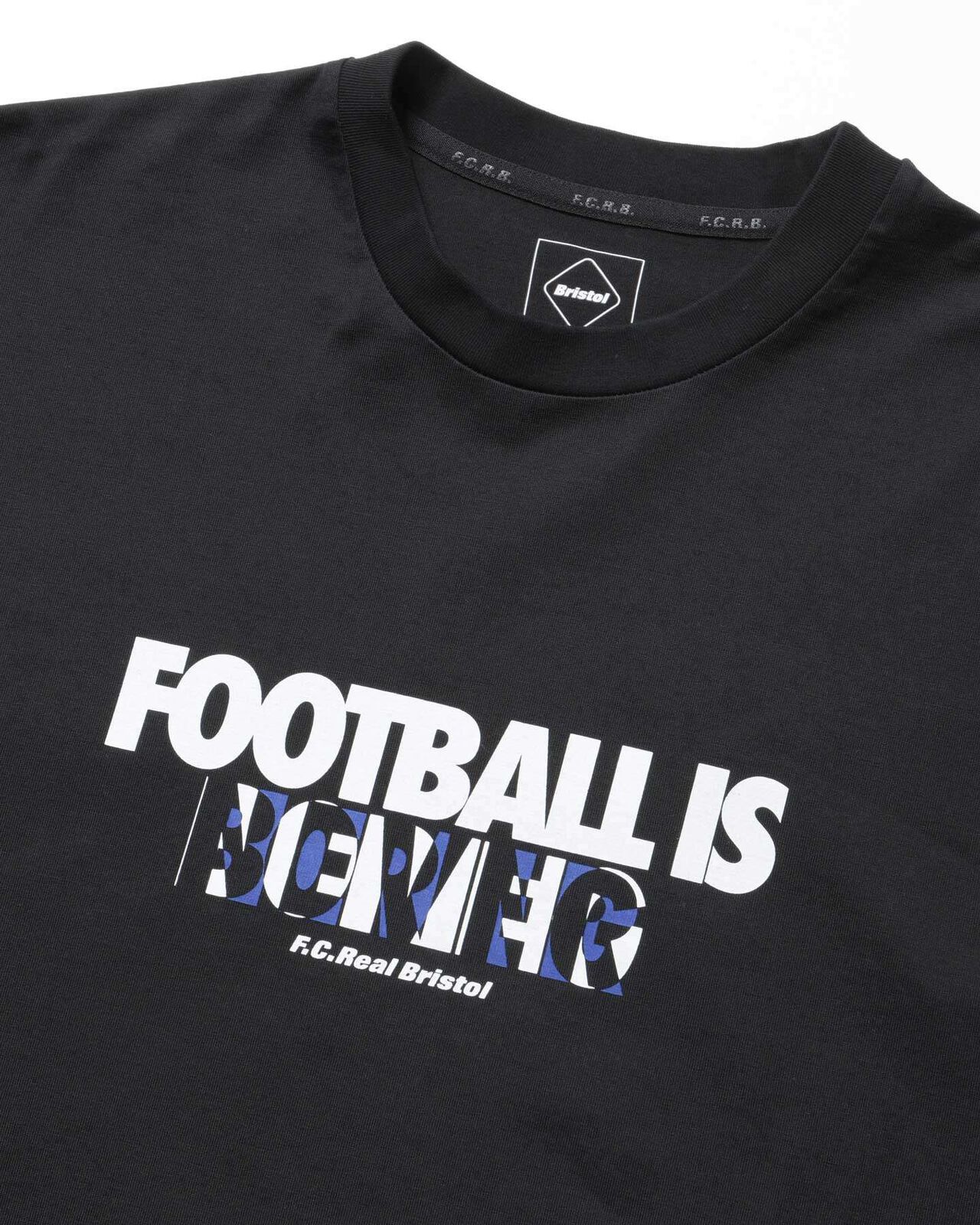 FOOTBALL IS NEVER BORING TEE,BLACK, large image number 2