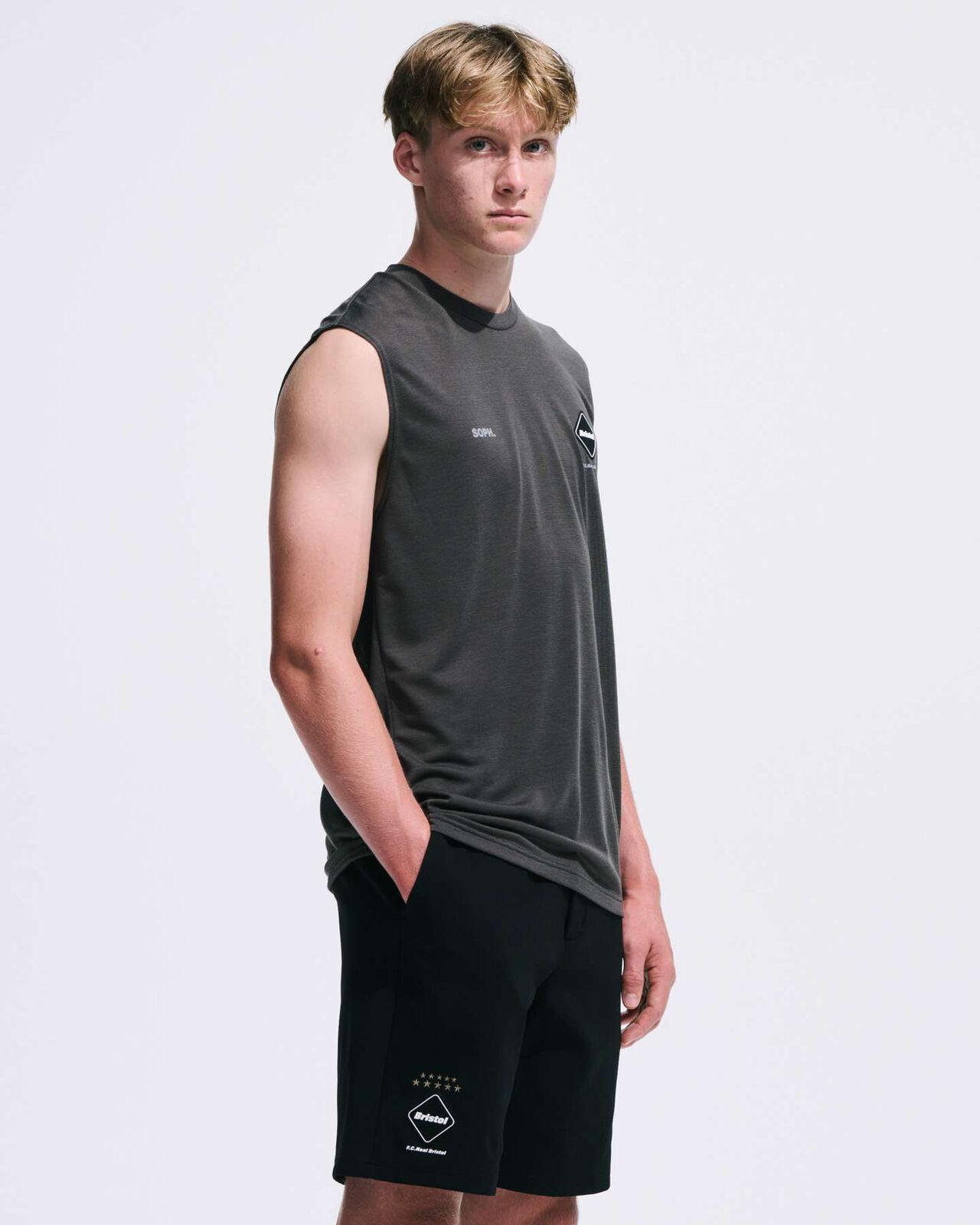POLARTEC S/L WORKOUT TOP,CHARCOAL GRAY, large image number 5