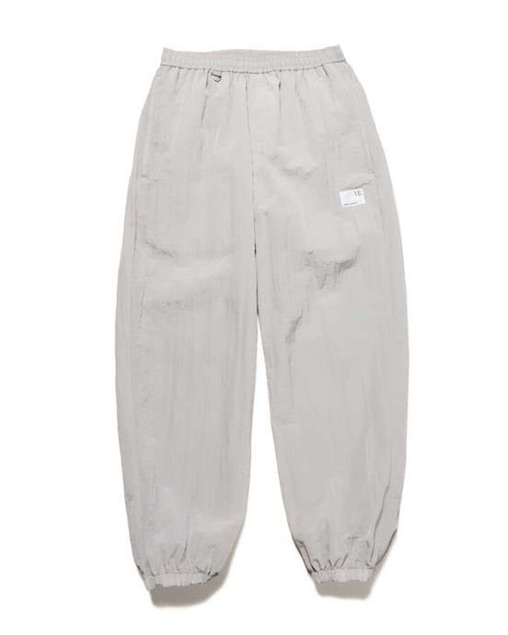 CRYSTAL NYLON LOOSE FIT JOGGER PANTS,GRAY, medium
