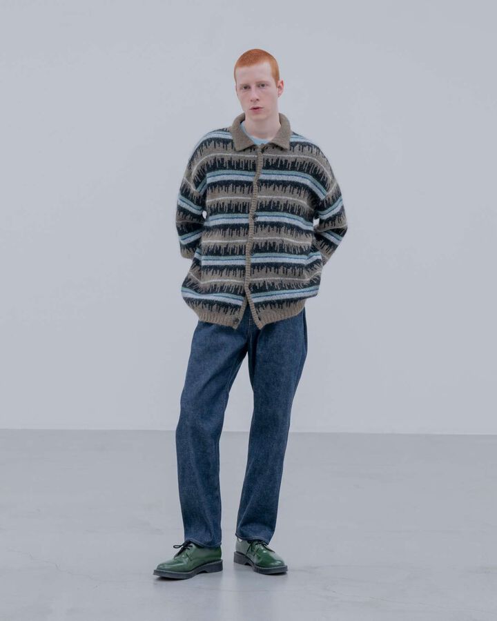 RIGID DENIM SLIM-FIT JEANS,INDIGO, medium image number 7