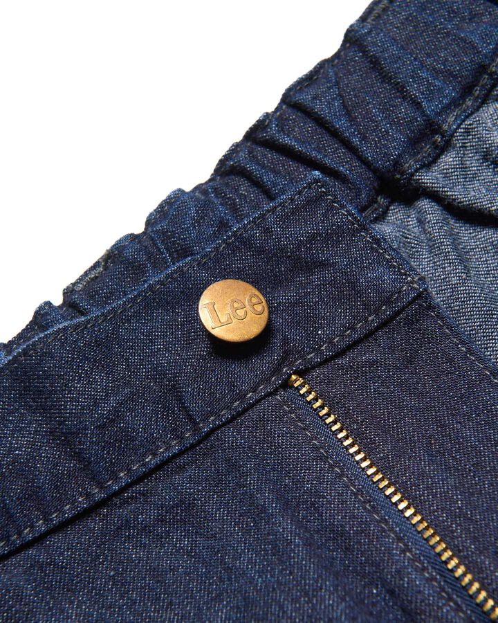 LEE DUNGAREES SHIRRING SLACKS,INDIGO, medium image number 2