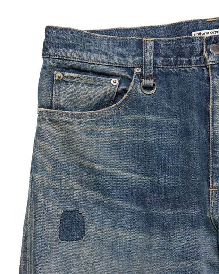 DAMAGED REGULAR FIT JEANS,INDIGO, medium image number 2