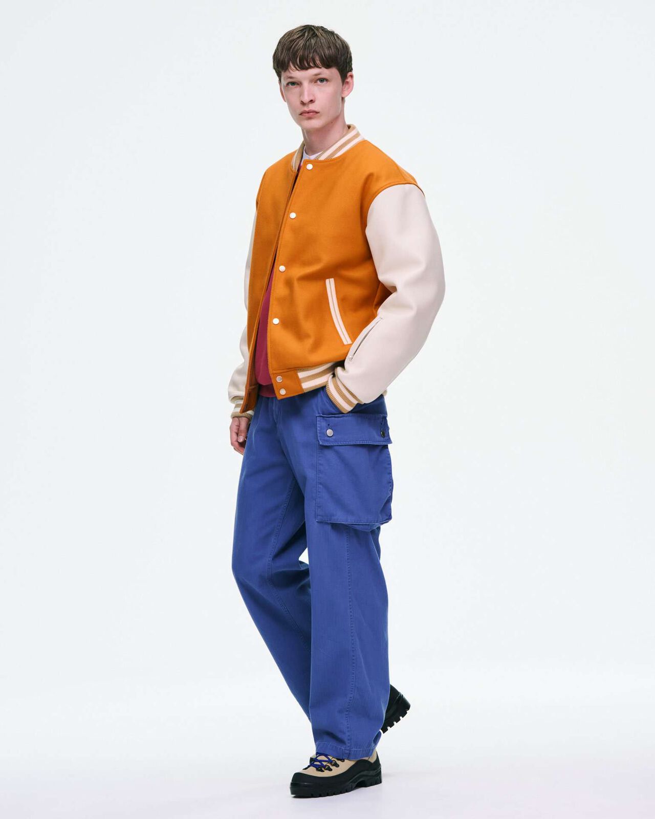 DAMAGED MILITARY PANTS,BLUE, large image number 7