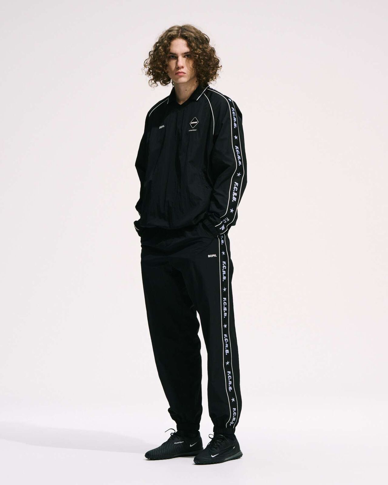 NYLON CHAMBRAY PRACTICE PANTS,BLACK, large image number 8