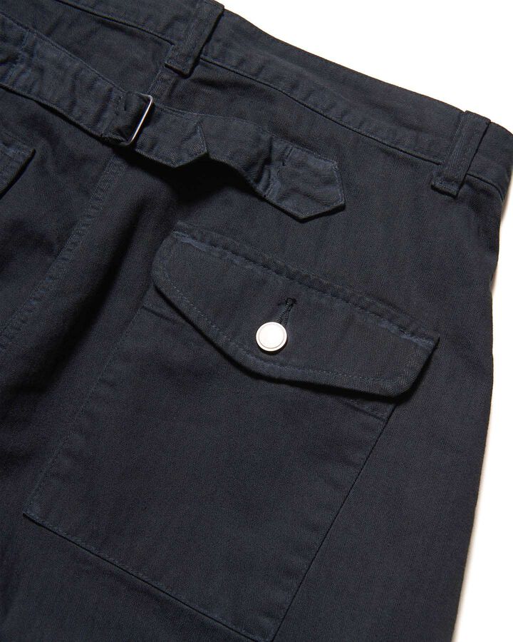 DAMAGED WIDE CROPPED PANTS,BLACK, medium image number 4