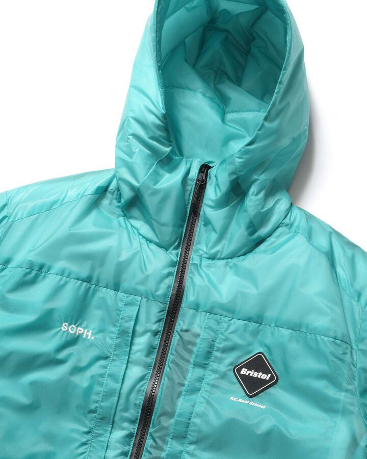 INSULATION HOODED JACKET,TURQUOISE, medium image number 2