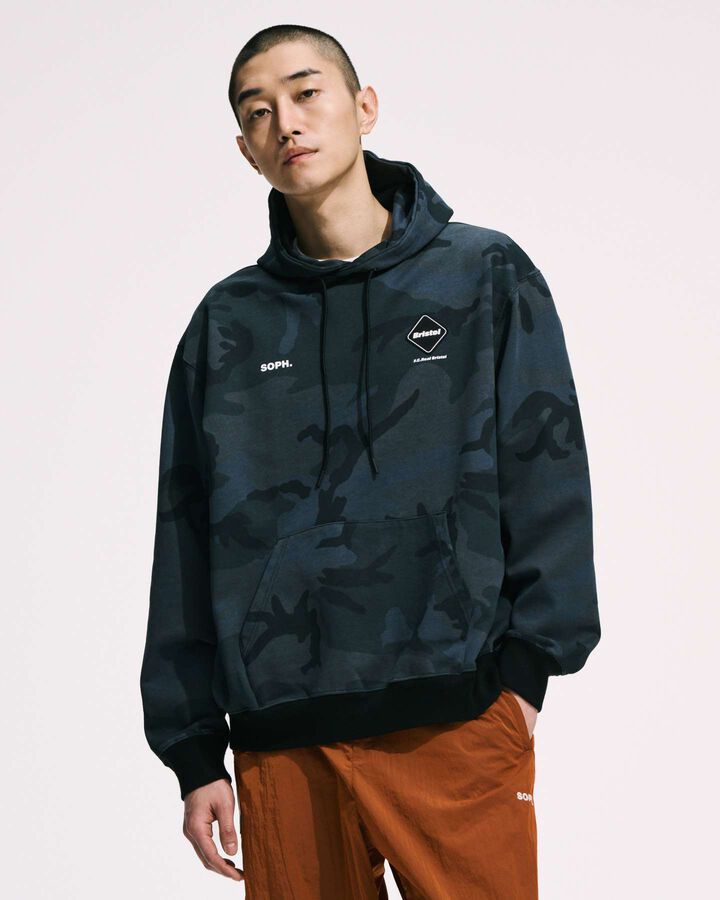 BRISTOL BAGGY SWEAT HOODIE,CAMOUFLAGE, medium image number 6