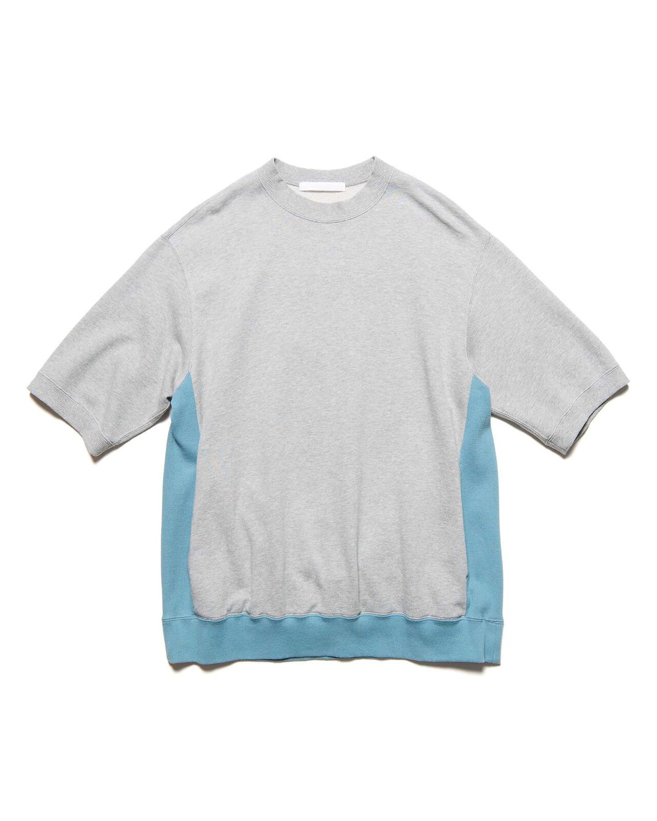 SIDE POCKET S/S CREWNECK SWEAT,GRAY, large image number 0