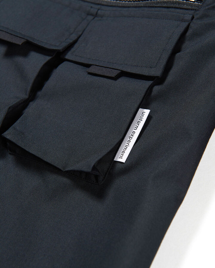 COTTON WEATHER FIELD BAGGY SHIRT,BLACK, medium image number 2