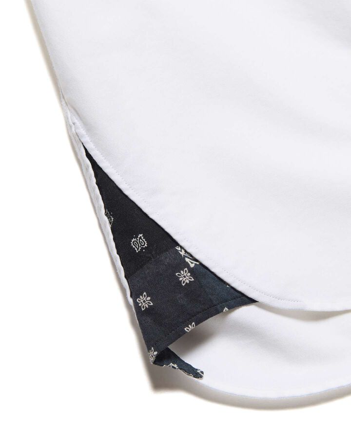 PATTERNED GUSSET SHIRT,WHITE, medium image number 3
