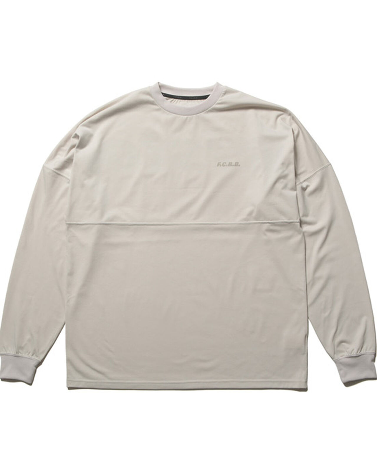 BIG LOGO L/S BAGGY TEE,BEIGE, large image number 1