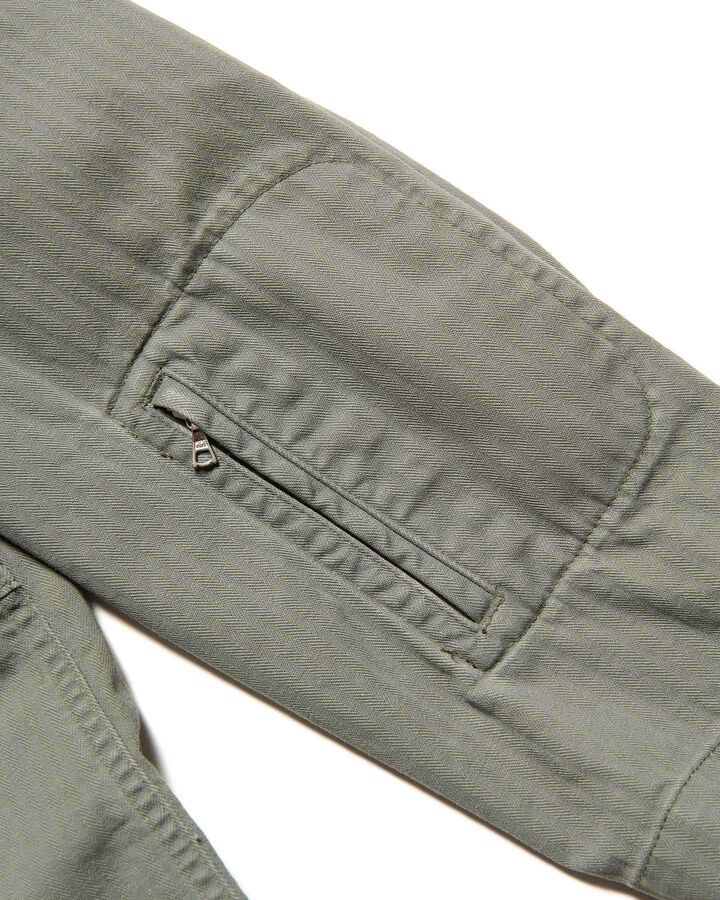 DAMAGED MILITARY BLOUSON,KHAKI, medium image number 3