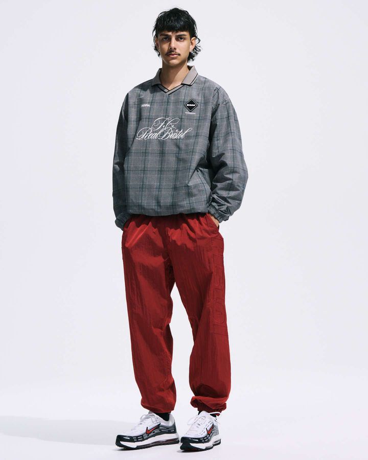 PLAID PRACTICE POLO COLLAR PISTE,NAVY, medium image number 7