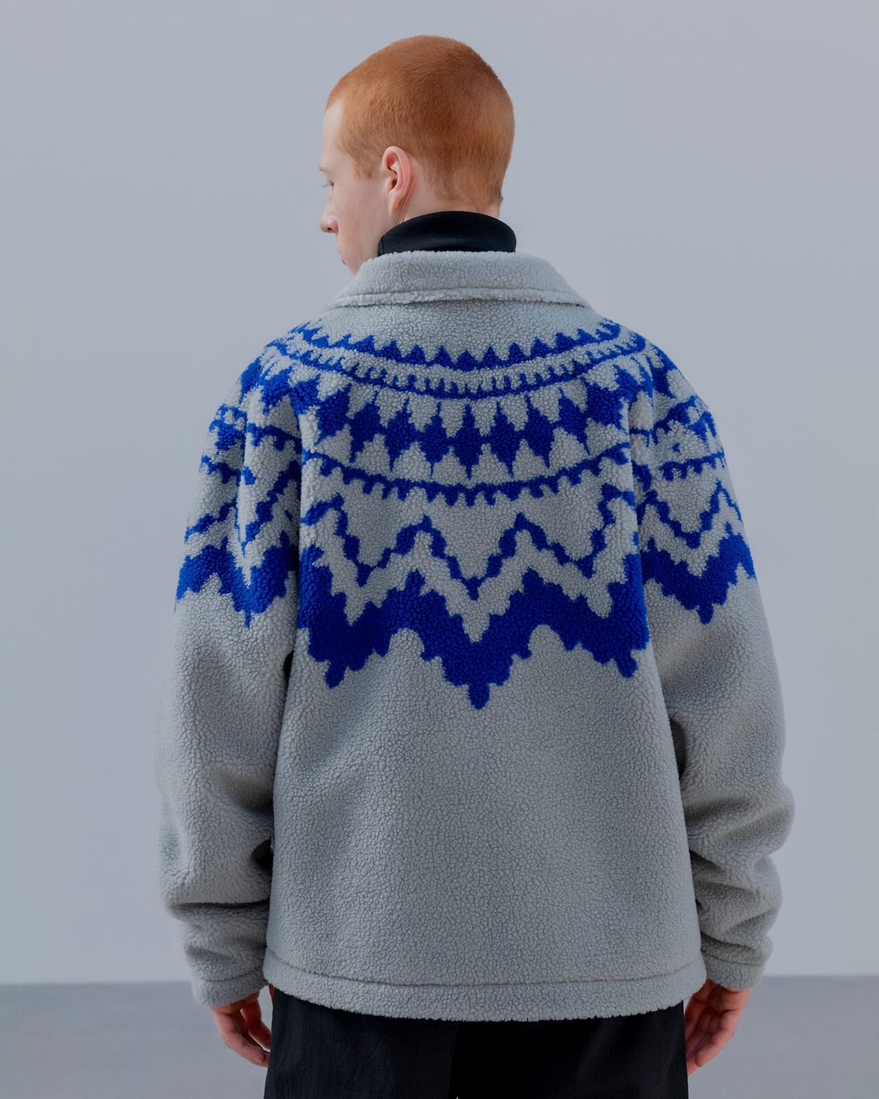 SHERPA BLOUSON,LIGHT GRAY, large image number 5