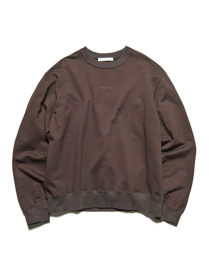EMBROIDERY SWEATSHIRT,BROWN, medium image number 1
