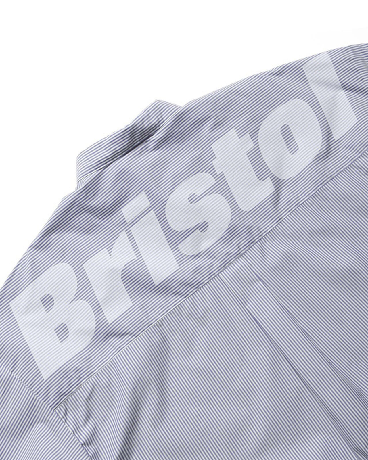 BIG LOGO L/S BAGGY SHIRT,NAVYSTRIPE, large image number 2