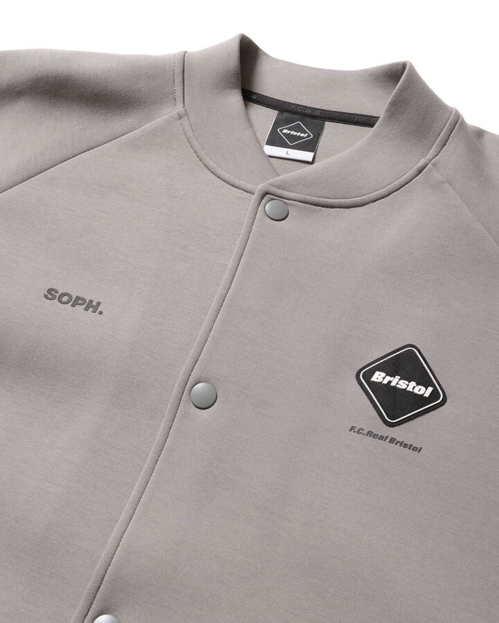 TECH SWEAT VARSITY BLOUSON,GRAY, medium image number 2