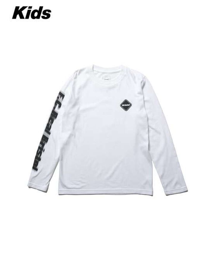 BLURRED LOGO L/S TEE,WHITE, medium image number 0
