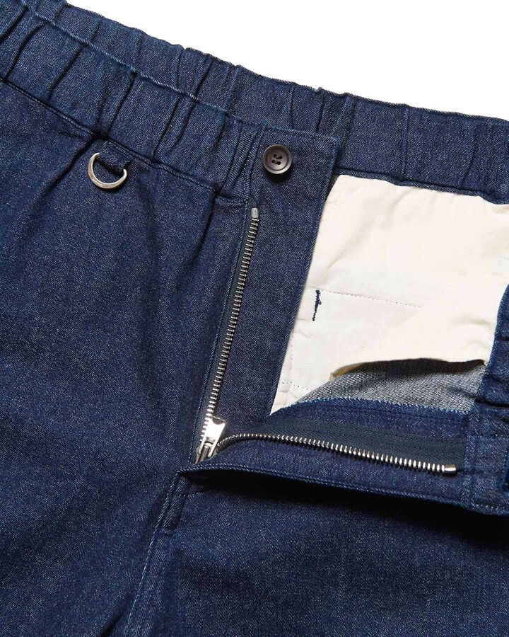 STRETCH TWILL SLIM-FIT RIBBED PANTS,INDIGO, medium image number 2
