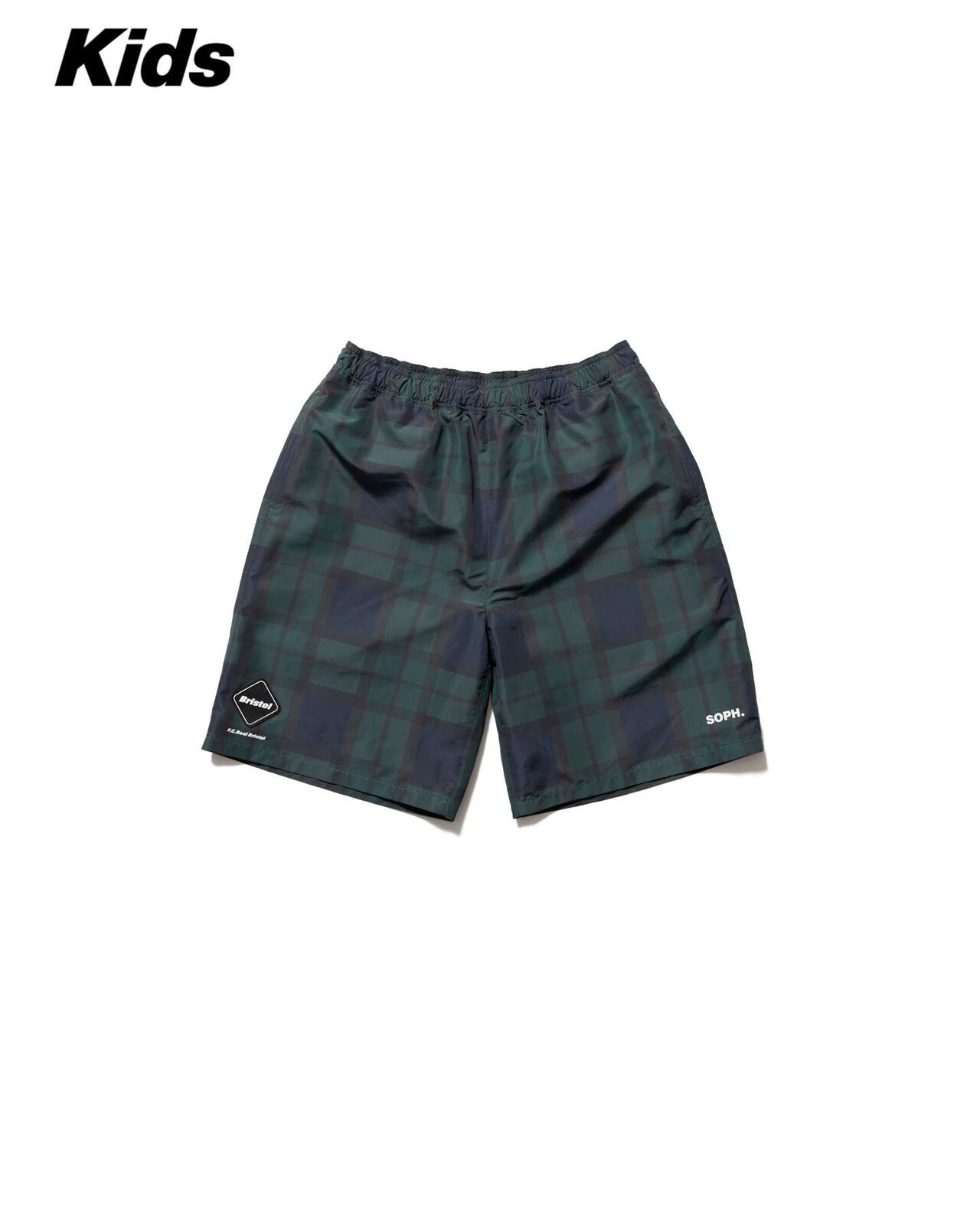 PLAID PRACTICE SHORTS,NAVY, large image number 0