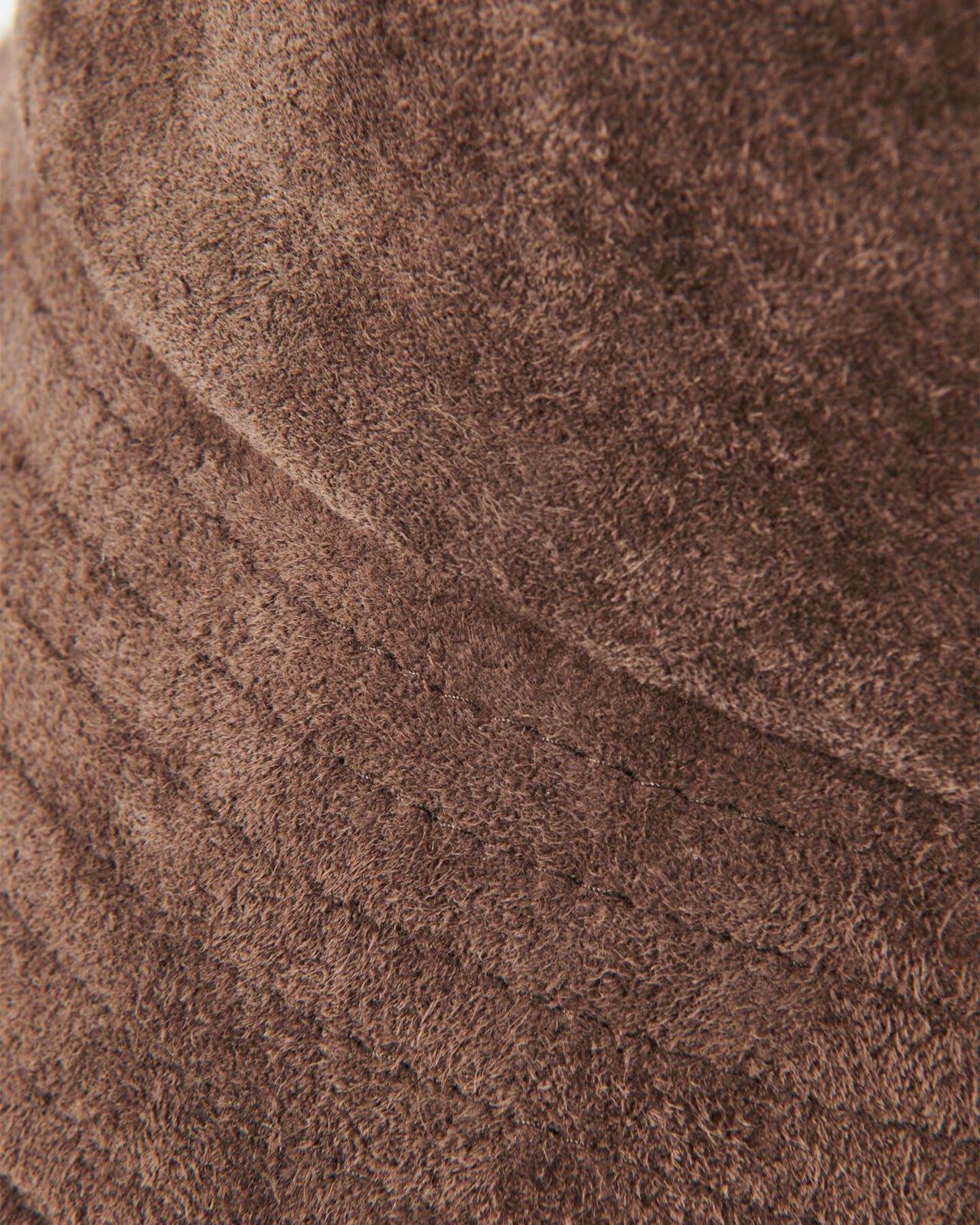 SUEDE BUCKET HAT,BROWN, large image number 1