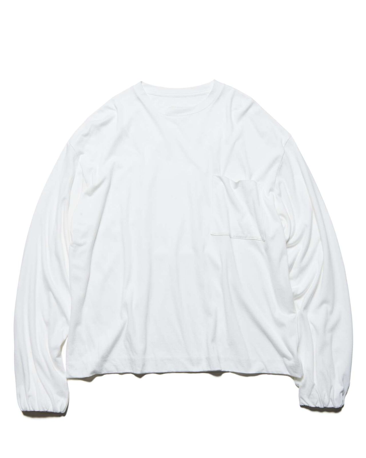 IN-SEWING L/S TEE,WHITE, large image number 1