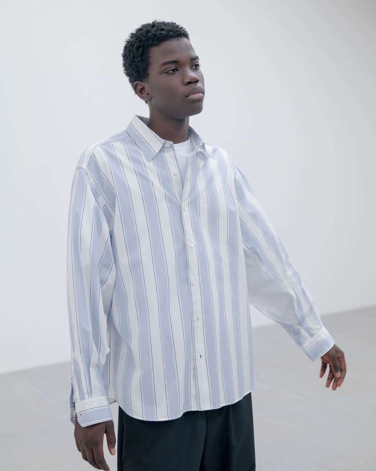 VENTILATION RELAX-FIT L/S SHIRT,LIGHT BLUE, large image number 5