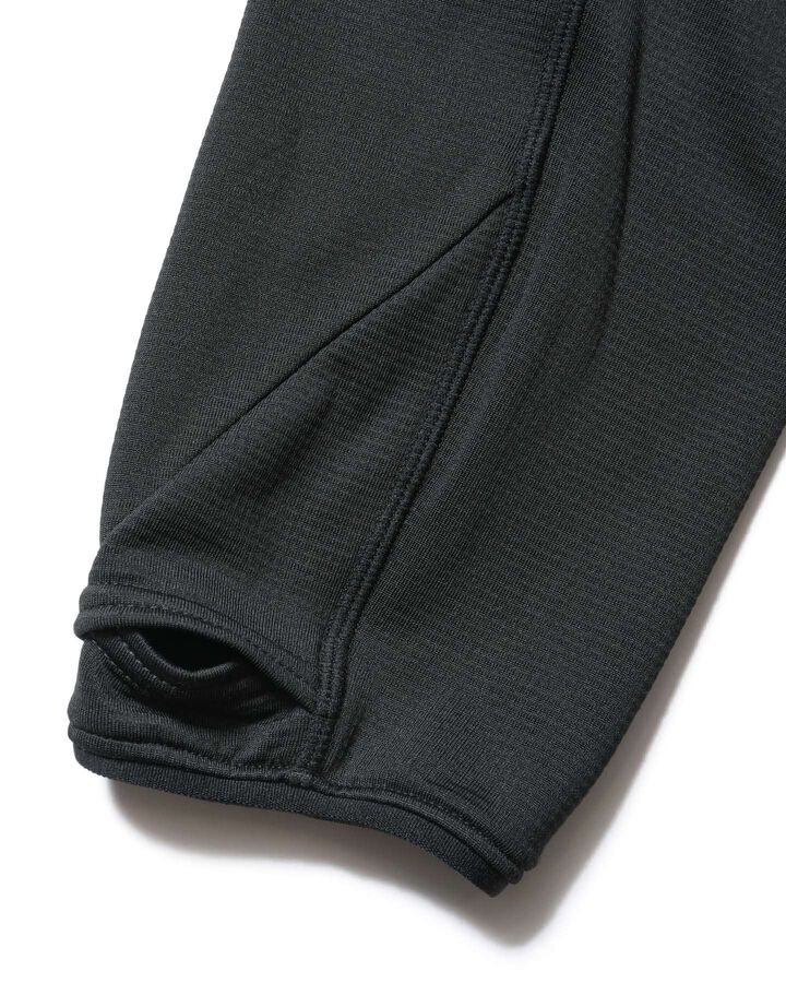 GRID FLEECE HYBRID BLOUSON,BLACK, medium image number 5