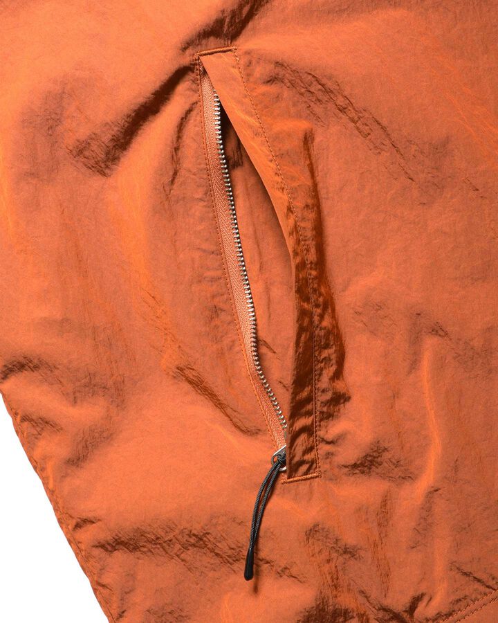 NYLON CHAMBRAY PRACTICE HOODED JACKET,ORANGE, medium image number 4