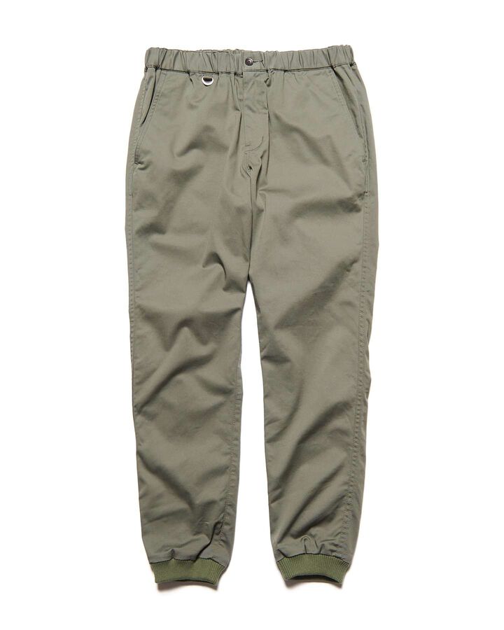 STRETCH TWILL SLIM-FIT RIBBED PANTS,KHAKI, medium