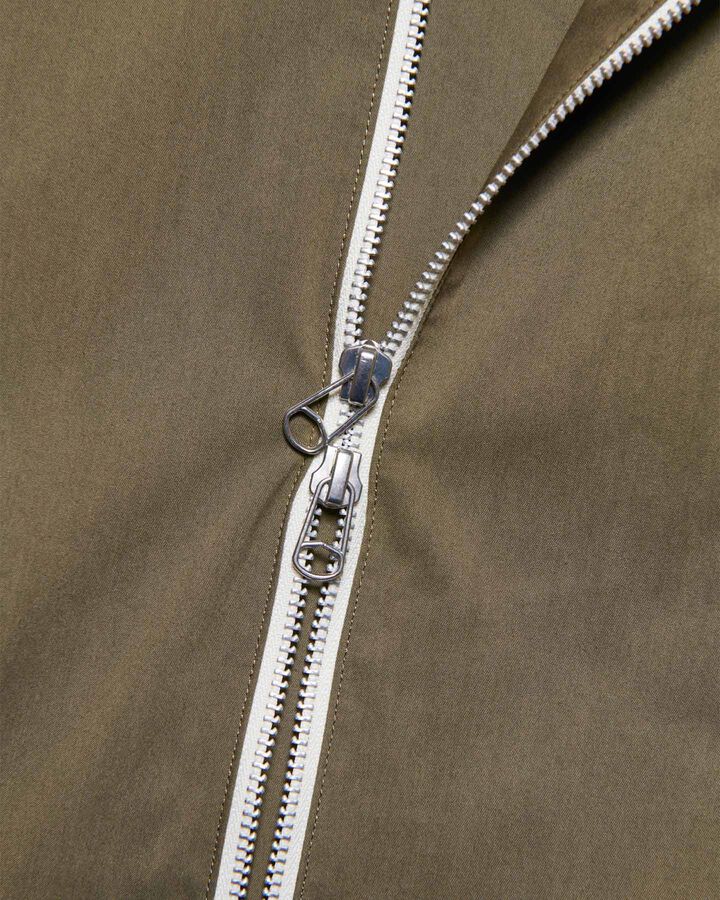 LIGHT POPLIN ZIP-UP HOODIE,KHAKI, medium image number 3